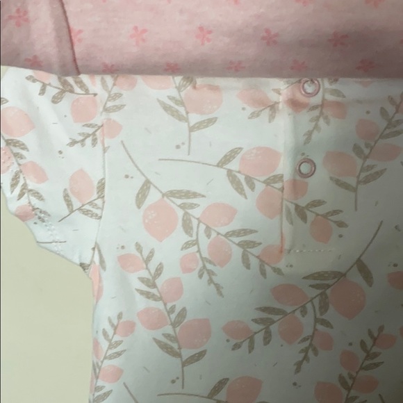 Rabbit & Bear 100% Organic Cotton girls Romper 3PC - Picture 8 of 11